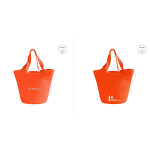 Kokolu Neon Orange Daily Eight Tote Bag Recycled Plastic